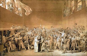 Il giuramento della Pallacorda, 1791, Versailles.